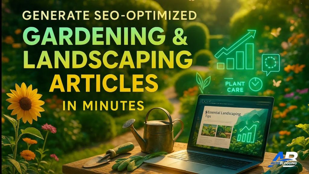 Create Gardening Articles in Minutes with AI – 10 Landscaping Ideas