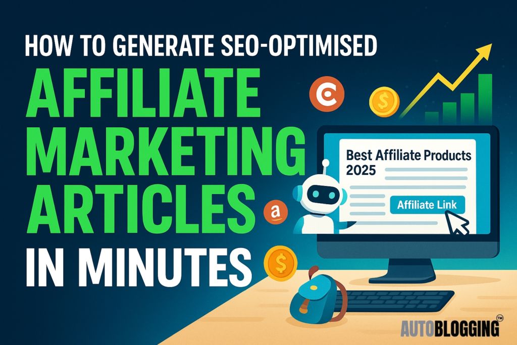 Generate SEO-Optimized Affiliate Marketing Articles in Minutes