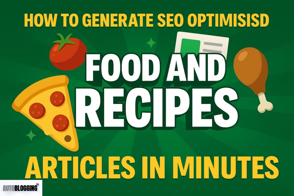 Generate SEO-Optimized Food & Recipes Articles in Minutes