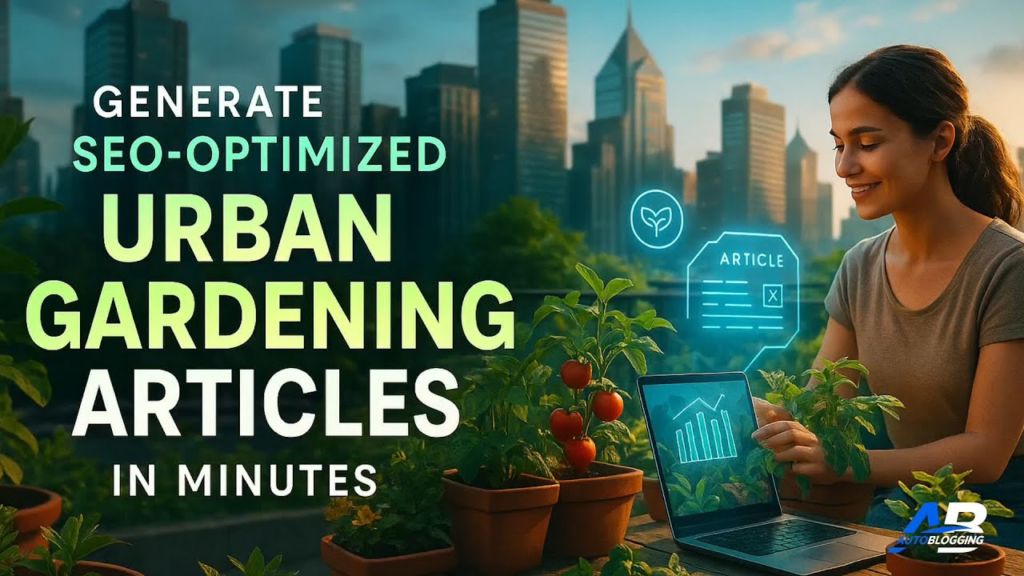 How to Write Urban Gardening Blog Posts Fast Using AI