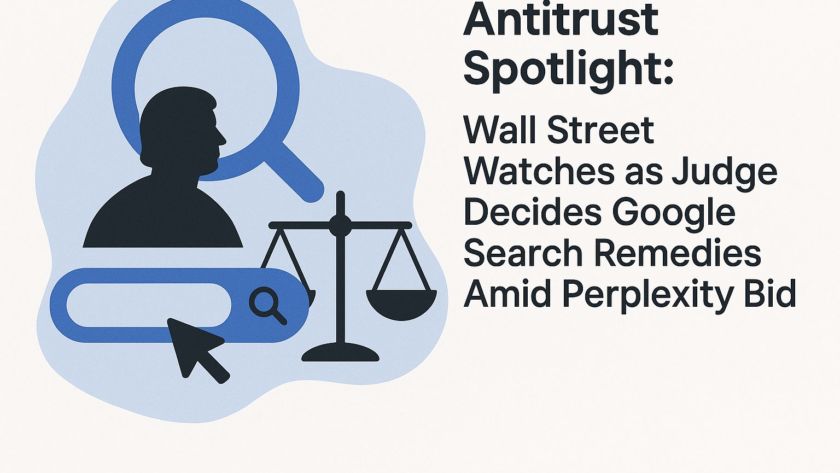 Antitrust Spotlight: Wall Street Watches as Judge Decides Google Search Remedies Amid Perplexity Bid