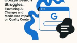 Google Search Struggles: Examining AI Changes and Media Bias Impact on Quality Content