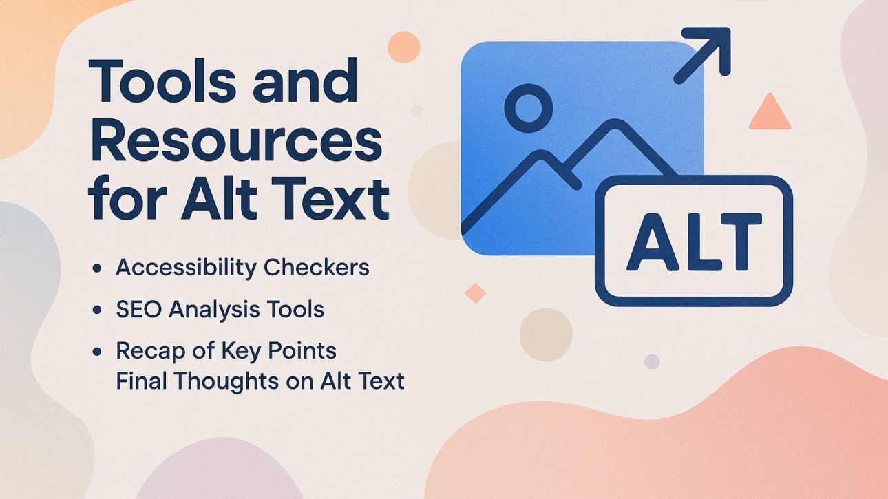 Tools and Resources for Alt Text