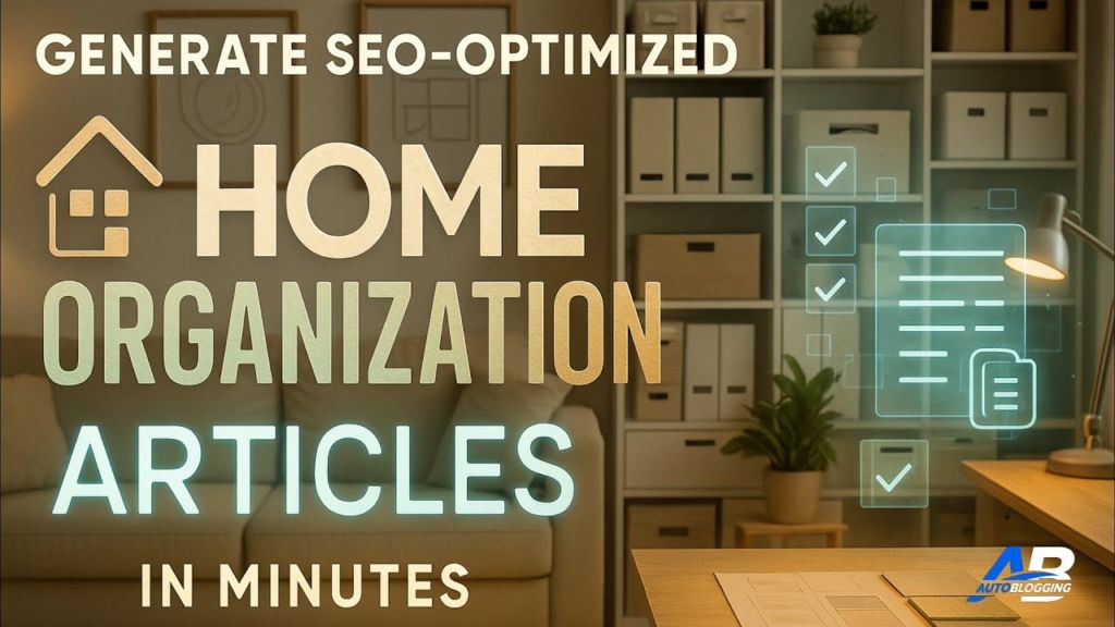 How to Generate Gen Z Home Organization Blog Content Fast with AI Tools