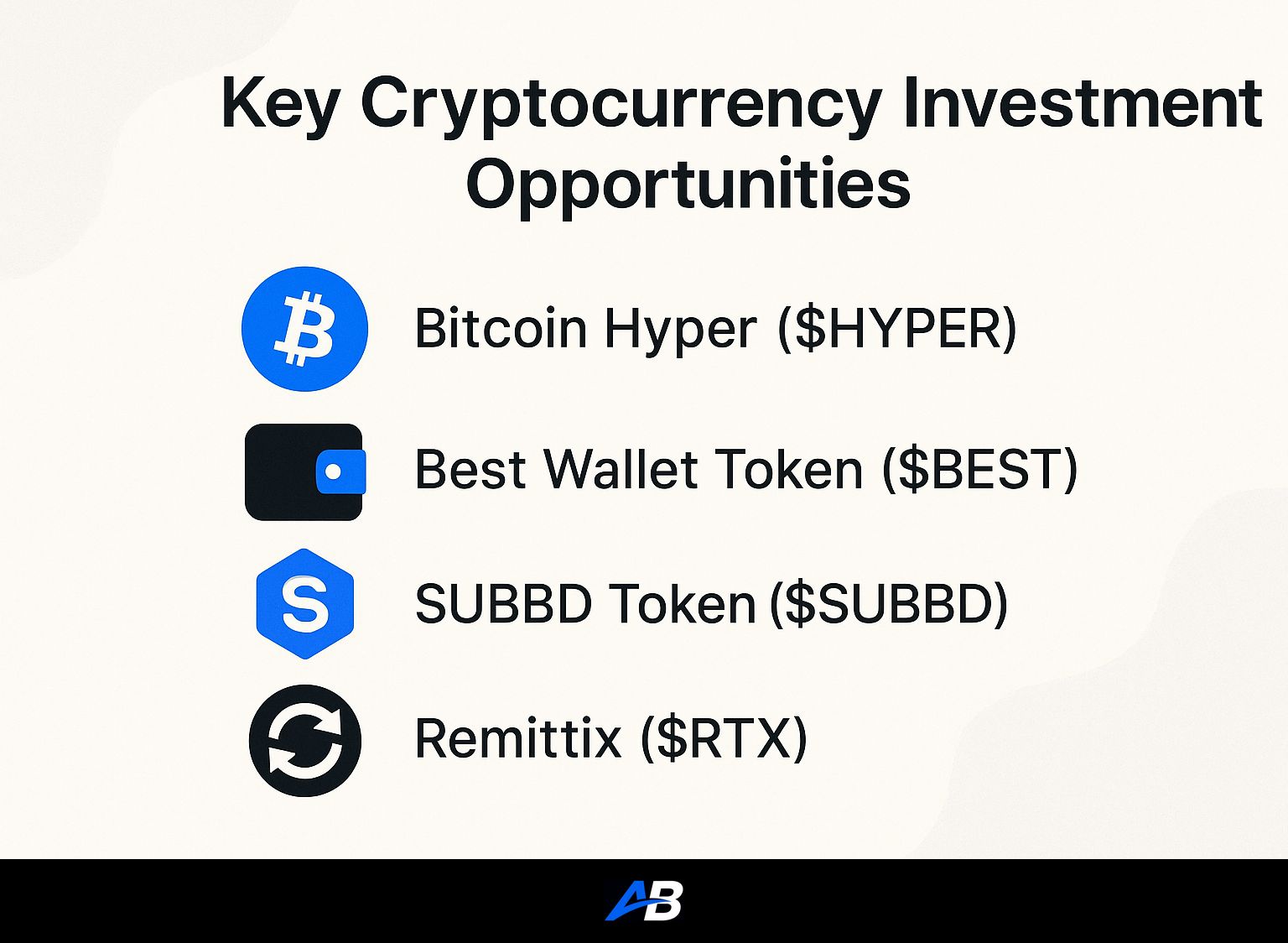 Key Cryptocurrency Investment Opportunities