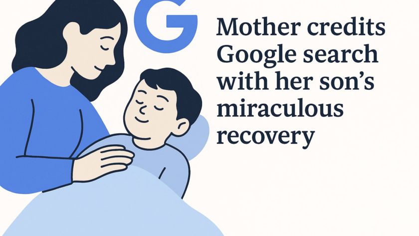 Mother credits Google search with her son