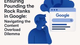 Ensuring Pounding the Rock Ranks in Google: Navigating the Content Overload Dilemma