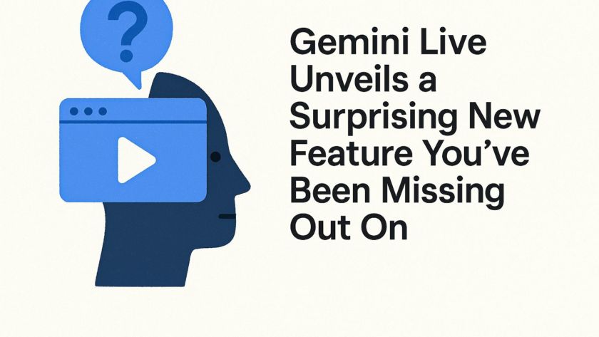 Gemini Live Unveils a Surprising New Feature You