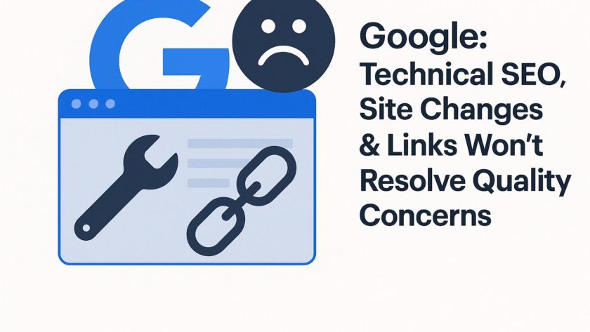 Google: Technical SEO, Site Changes & Links Won