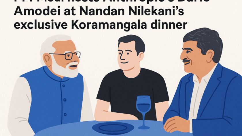 PM Modi hosts Anthropic’s Dario Amodei at Nandan Nilekani’s exclusive Koramangala dinner