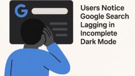 Users Notice Google Search Lagging in Incomplete Dark Mode