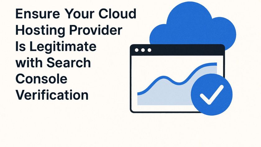 Ensure Your Cloud Hosting Provider Is Legitimate with Search Console Verification
