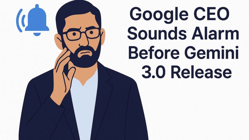 Google CEO Sounds Alarm Before Gemini 3.0 Release