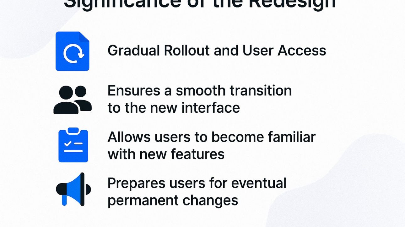 Significance of the Redesign