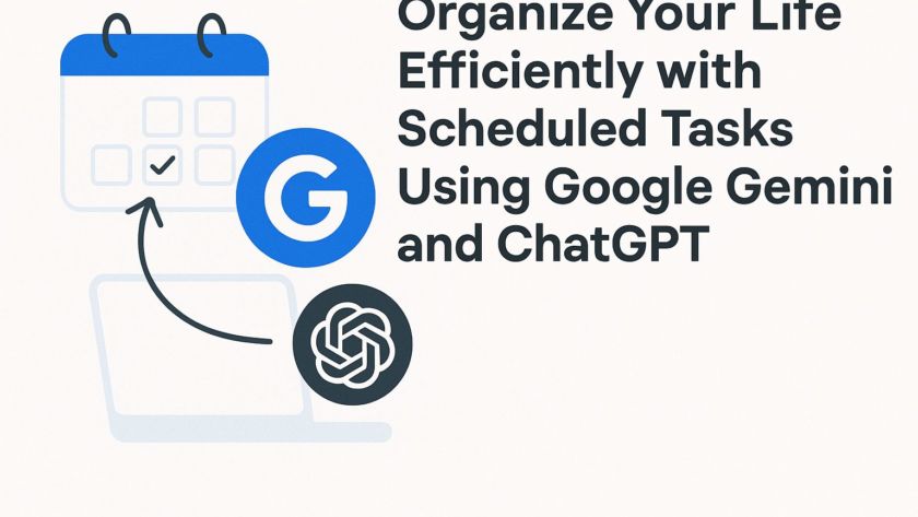 Organize Your Life Efficiently with Scheduled Tasks Using Google Gemini and ChatGPT