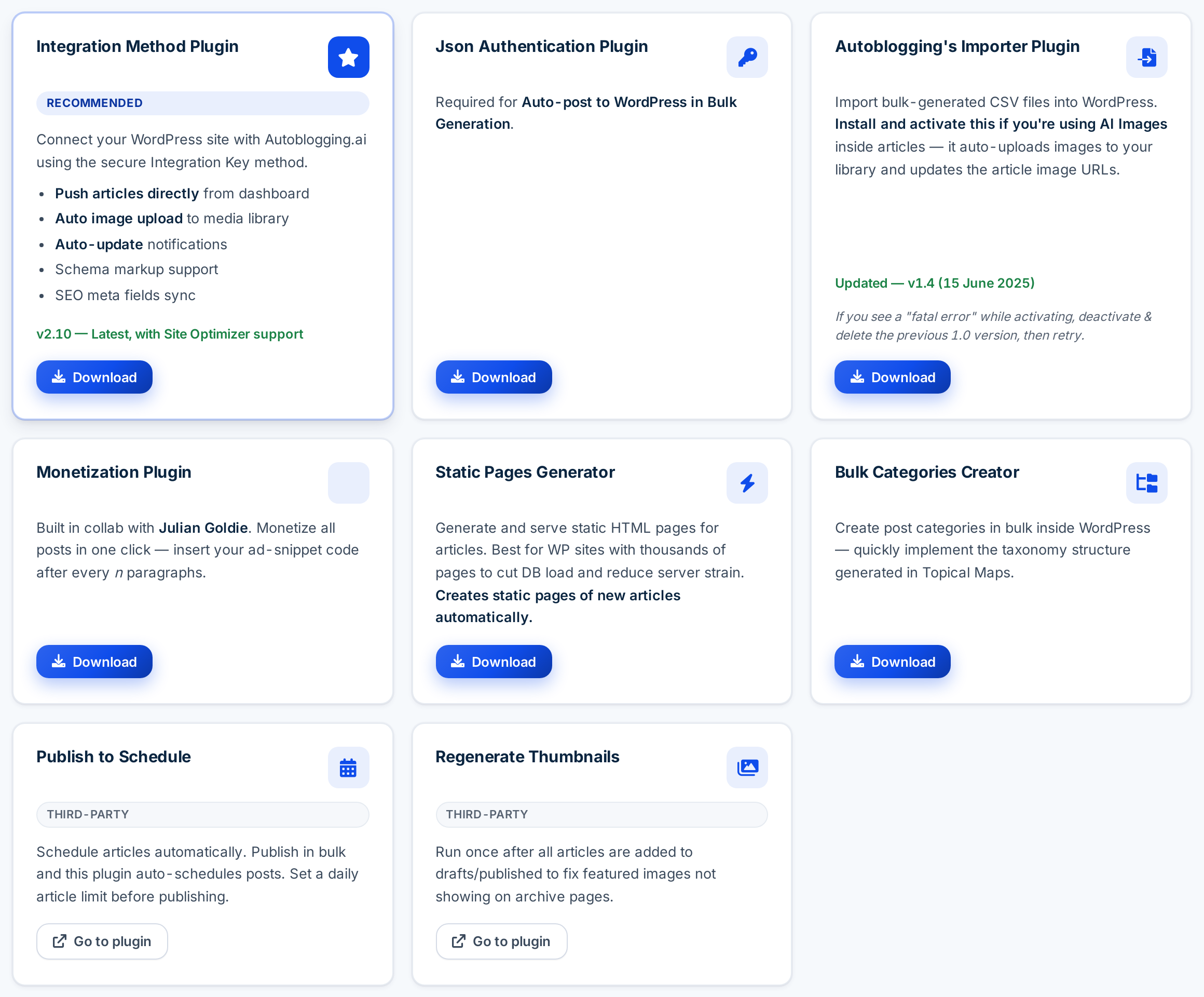 Autoblogging.ai free WordPress plugins